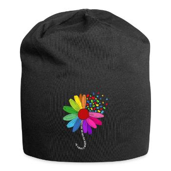 Autism Struggle Education Autistic Autistic Puzzle - Jersey Beanie - black - Front