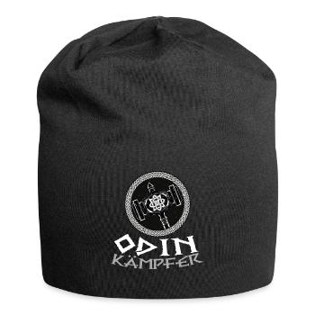 Wikinger Hammer - Odin Wikinger Krieger Kämpfer - Jersey-Beanie - Schwarz - Vorne