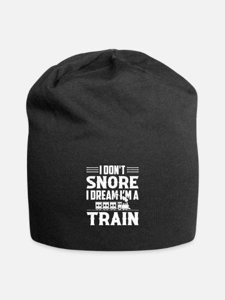 Conducteur de train Train Locomotive Chemin de fer Trains Cadeau - Bonnet en jersey - noir