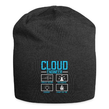 Cloud Administrator Cloud Devops - Jersey Beanie - charcoal grey - Front