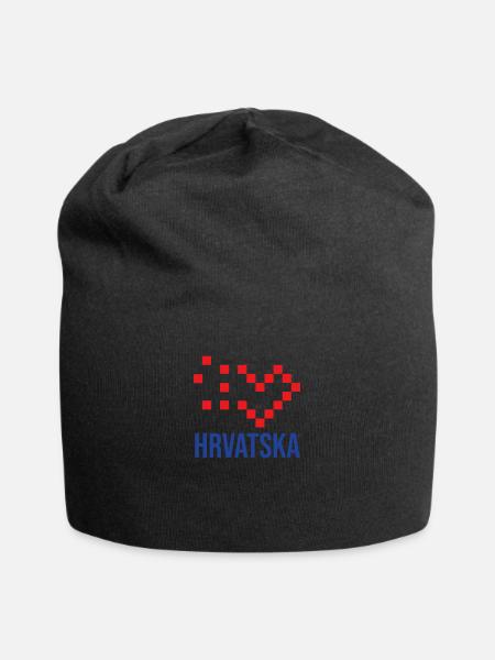 Hrvatska Kroatien Flagge - Jersey-Beanie - Schwarz