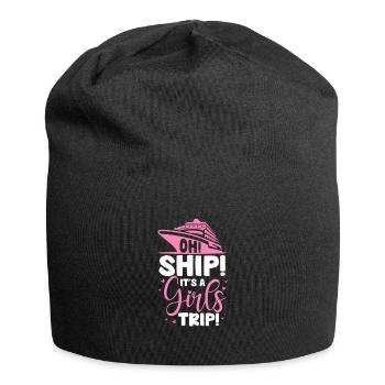 Kreuzfahrt - Jersey-Beanie - Schwarz - Vorne