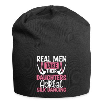 Dancer Real Men take their Aerial Silk Dancing - Jersey-Beanie - Schwarz - Vorne