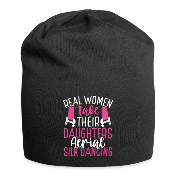 Dancer Real Women take their Aerial Silk Dancing - Jersey Beanie - black - Front