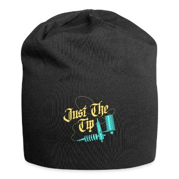 Just The Tip Tattoo Gift - Jersey Beanie - black - Front