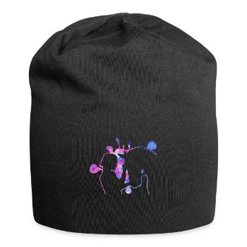 Dressur Reiten Reiten Reiter Reiten - Jersey-Beanie - Schwarz - Vorne