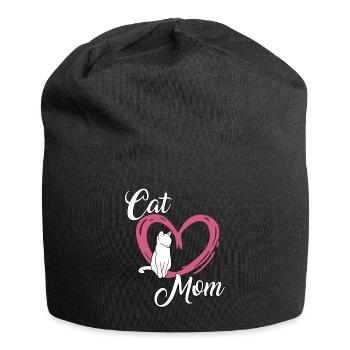 Chats mignons Maman Chats Fan Cadeau Chats - Bonnet en jersey - noir - Devant