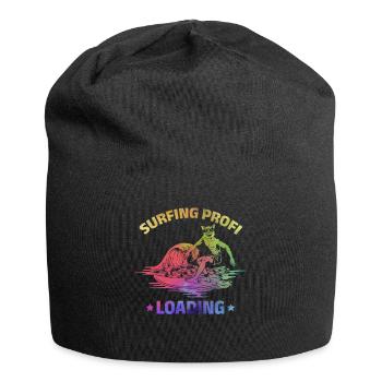 Surfer Surfing Profi Loading Lustiges Surfen - Jersey-Beanie - Schwarz - Vorne