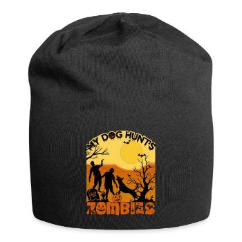 Happy Halloween Grusel Monster Spuk Horror Schreck - Jersey-Beanie - Schwarz - Vorne