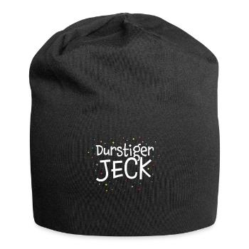 Durstiger Jeck Karneval Fasching Karnevalfan - Jersey-Beanie - Schwarz - Vorne