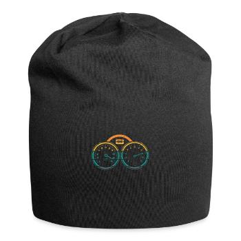 Motorrad Tacho - Jersey-Beanie - Schwarz - Vorne