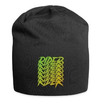 Green motorcyclist - Jersey Beanie - black - Front