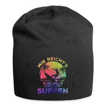 Surfer Mir Reicht's Ich Geh Surfen - Wassersport - Jersey-Beanie - Schwarz - Vorne