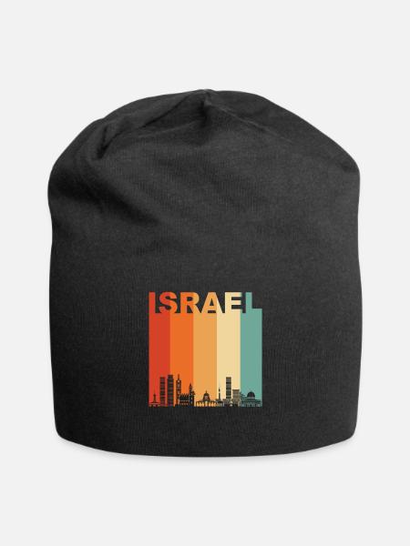 Israel - Jersey-Beanie - Schwarz