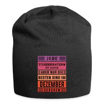 Buchhalter Geburtstag Dezember geboren - Jersey-Beanie - Schwarz - Vorne