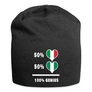 Brillant Italie et Nigeria / Cadeau - Bonnet en jersey - noir - Devant