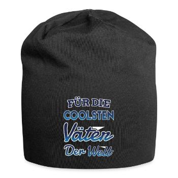Für Die Coolsten Väter Der Welt Sport Unterhaltung - Jersey-Beanie - Schwarz - Vorne