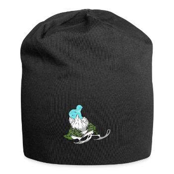 Motor Slede Snowmobiling Winter Sport Snowmobiler - Jersey Beanie - black - Front