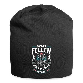 Orienteer Runner Running Orienteering Don't - Jersey Beanie - black - Front