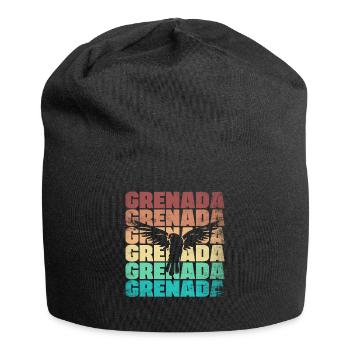 Grenade Grenadien Grenadian National Animal - Bonnet en jersey - noir - Devant