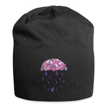 Alzheimer Krankheit Gehirn Vergessen Vergesslich - Jersey-Beanie - Schwarz - Vorne