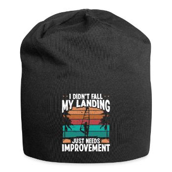 Windsurfer Sail I didnt fall Landings WindsurfingW - Jersey-Beanie - Schwarz - Vorne