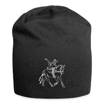voltige cavalier sauteur - Bonnet en jersey - noir - Devant
