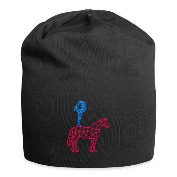 voltige cavalier sauteur - Bonnet en jersey - noir - Devant