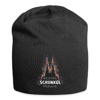 Kölner Dom Konfetti Kostümersatz Jeck Karneval - Jersey-Beanie - Schwarz - Vorne