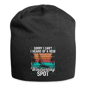 Windsurfer Sorry I cant I have WindsurfingWindsurf - Jersey Beanie - black - Front
