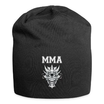 MMA Drachenkopf - Jersey-Beanie - Schwarz - Vorne