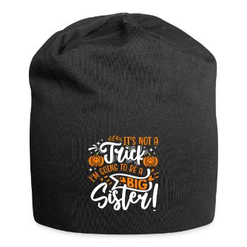 Big Sister Pumpkin Halloween Pregnancy - Bonnet en jersey - noir - Devant