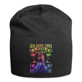 Surfing Opa Surfen Wellenreiten Surfbrett Surfing - Jersey-Beanie - Schwarz - Vorne