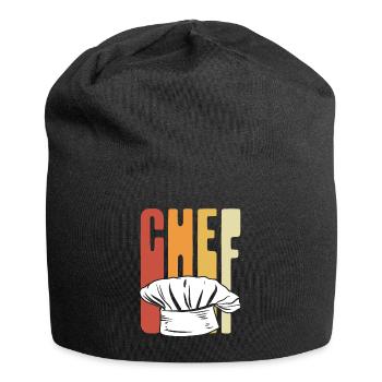 Chef's hat Retro - Jersey Beanie - black - Front