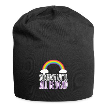 Someday Well All Be Dead Pessimism - Jersey Beanie - black - Front