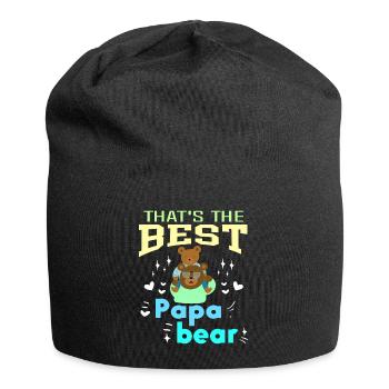 C’est le meilleur papa que papa ait jamais aimé - Bonnet en jersey - noir - Devant