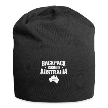 Backpack through Australia Adventure - Jersey Beanie - black - Front