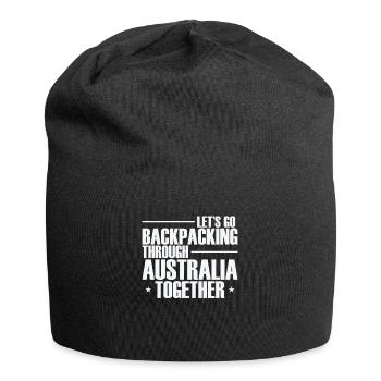 Let's go Backpacking through Australia together - Jersey Beanie - black - Front