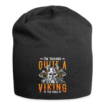 Norse Viking Mythology Design for Viking Warriors - Jersey Beanie - black - Front
