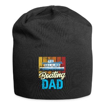 Boating Father Yacht Boat Boating - Jersey Beanie - black - Front
