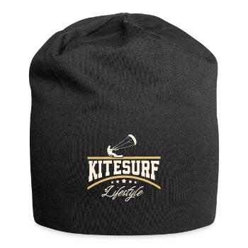 Kitesurfen Kitesurf Kitesurfer Kiteboard - Jersey-Beanie - Schwarz - Vorne