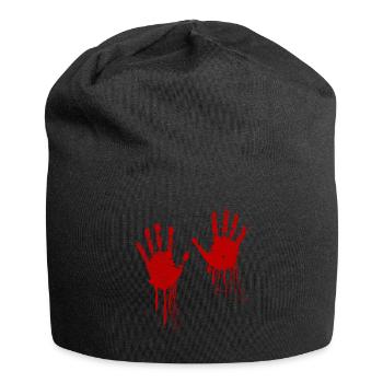 Blood Hands Halloween - Bonnet en jersey - noir - Devant