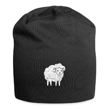 Moutons Élevage Élevage Mouton Chèvre Cadeau - Bonnet en jersey - noir - Devant