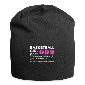 Dictons de basket-ball amusants pour les joueurs de basket-ball - Bonnet en jersey - noir - Devant