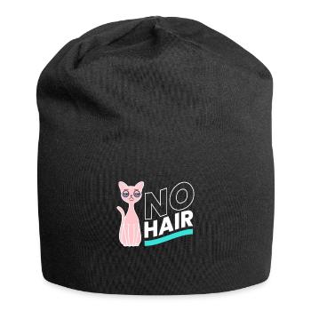 No Hair Sphynx Katze Kätzchen Nacktkatze - Jersey-Beanie - Schwarz - Vorne
