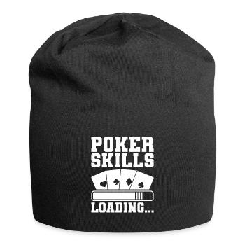 Poker Skills Loading Casino Cards - Jersey Beanie - black - Front