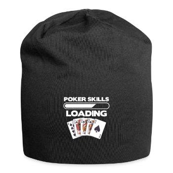 Poker Skills Loading Casino Cards - Jersey Beanie - black - Front