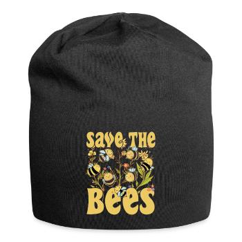 Save the Bees Beekeeper sweet bee and bees - Jersey Beanie - black - Front