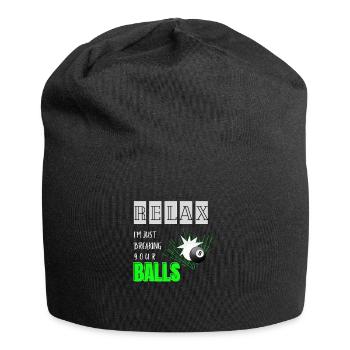 Breaking Your Balls Funny Billiards Pool Player - Jersey Beanie - black - Front
