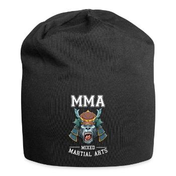 Mixed Martial Arts Gorilla Samurai Kopf - MMA - Jersey-Beanie - Schwarz - Vorne